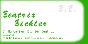 beatrix bichler business card